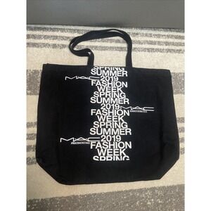 Mac Cosmetics Spring Summer 2019 Fashion Week Tote Black Large #macbackstage
